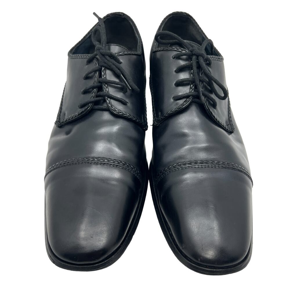 Amali Romano-000 Black Upper Cap Toe Derby Mens 10 Dress Shoes